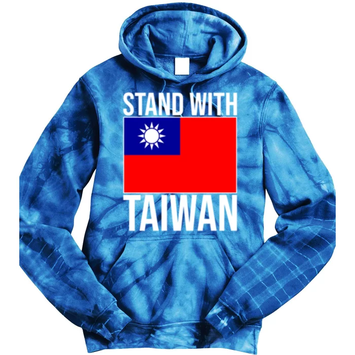 Taiwan Flag Taiwanese Stand With Taiwan Independence Meaningful Gift Tie Dye Hoodie