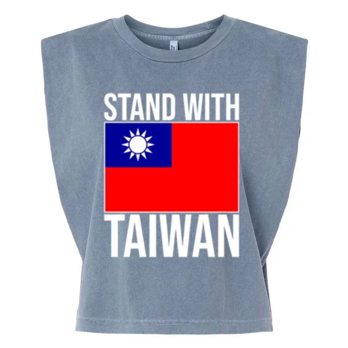 Taiwan Flag Taiwanese Stand With Taiwan Independence Meaningful Gift Garment-Dyed Women's Muscle Tee