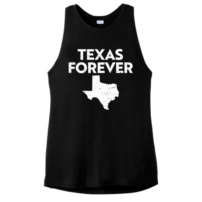 Texas Forever Texas State Ladies Tri-Blend Wicking Tank