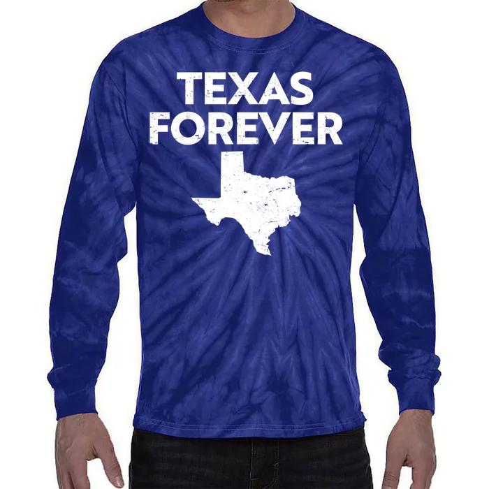 Texas Forever Texas State Tie-Dye Long Sleeve Shirt