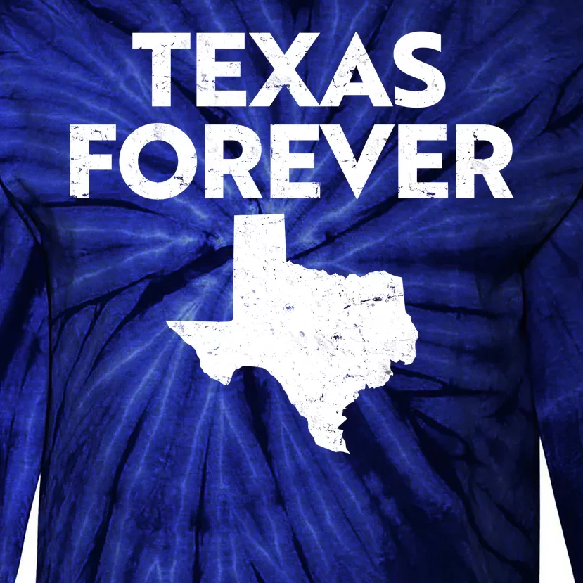 Texas Forever Texas State Tie-Dye Long Sleeve Shirt