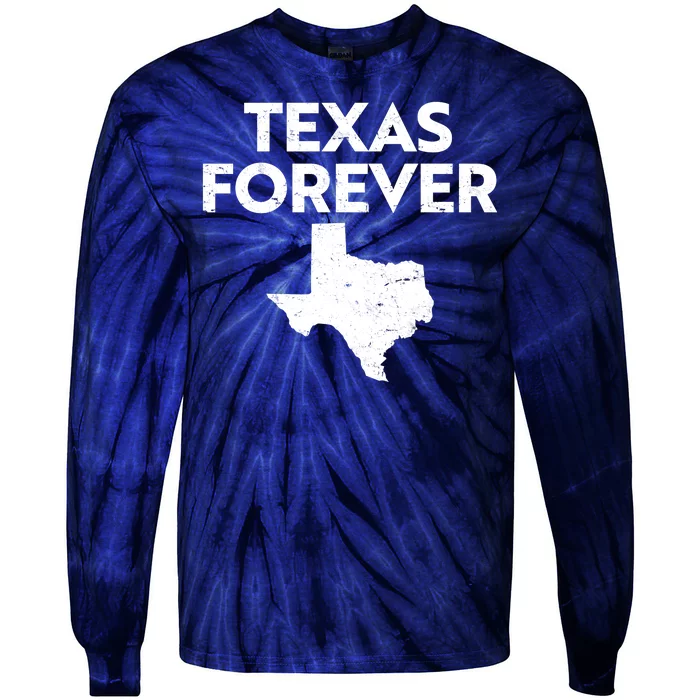 Texas Forever Texas State Tie-Dye Long Sleeve Shirt