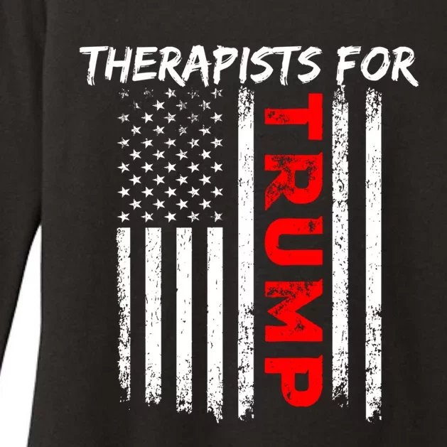 Therapists For Trump Take America Back Gift Womens CVC Long Sleeve Shirt