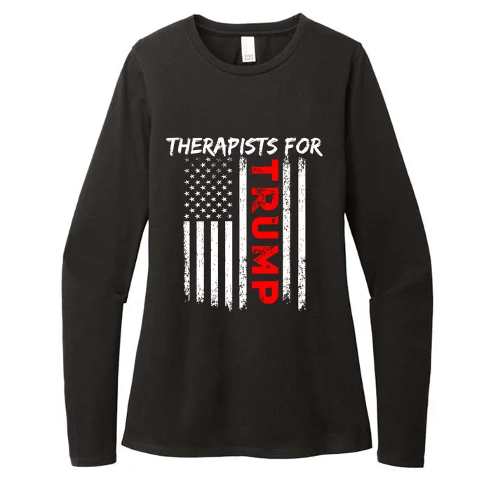 Therapists For Trump Take America Back Gift Womens CVC Long Sleeve Shirt