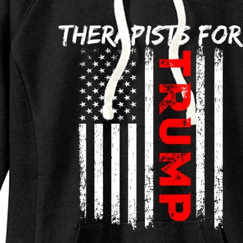 Therapists For Trump Take America Back Gift Women's Fleece Hoodie