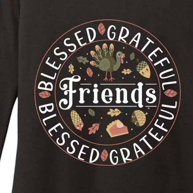 Thankful Friends Thanksgiving Friendsgiving Gift Womens CVC Long Sleeve Shirt