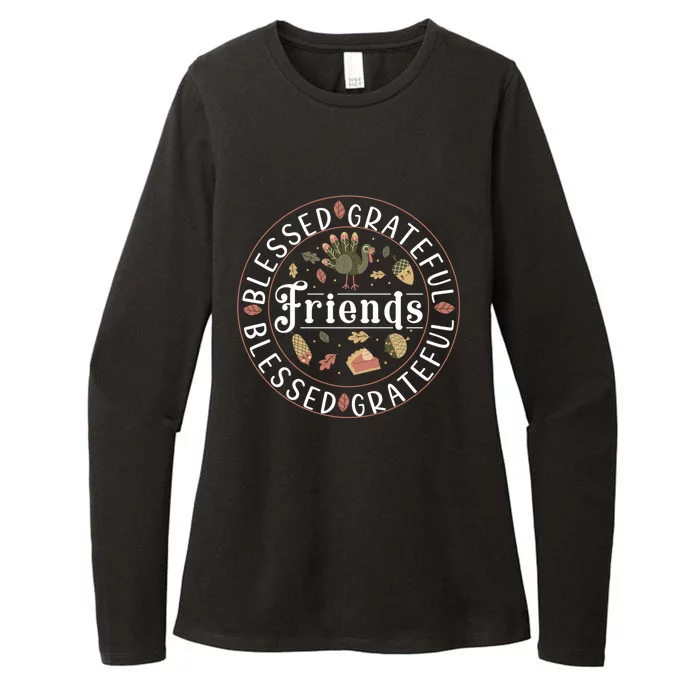 Thankful Friends Thanksgiving Friendsgiving Gift Womens CVC Long Sleeve Shirt