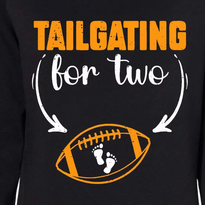 Tailgating For Two Football Thanksgiving Pregnancy Reveal Womens California Wash Sweatshirt