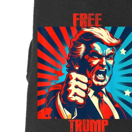 TRUMP Free Trump Take Our Nation Back Jail Tuesday Doggie 3-End Fleece Hoodie