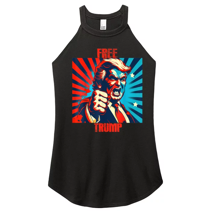 TRUMP Free Trump Take Our Nation Back Jail Tuesday Women’s Perfect Tri Rocker Tank