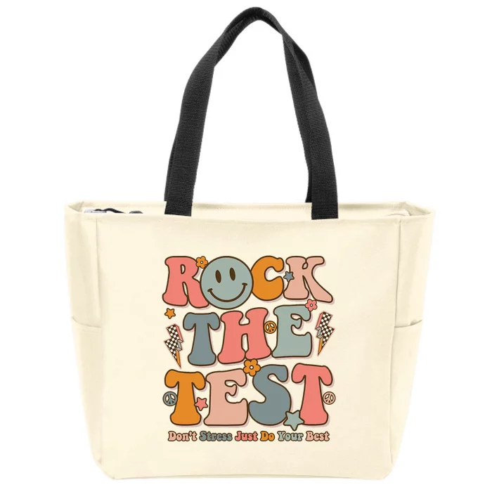 Testing For Teachers Test Day Teacher Rock The Test Zip Tote Bag