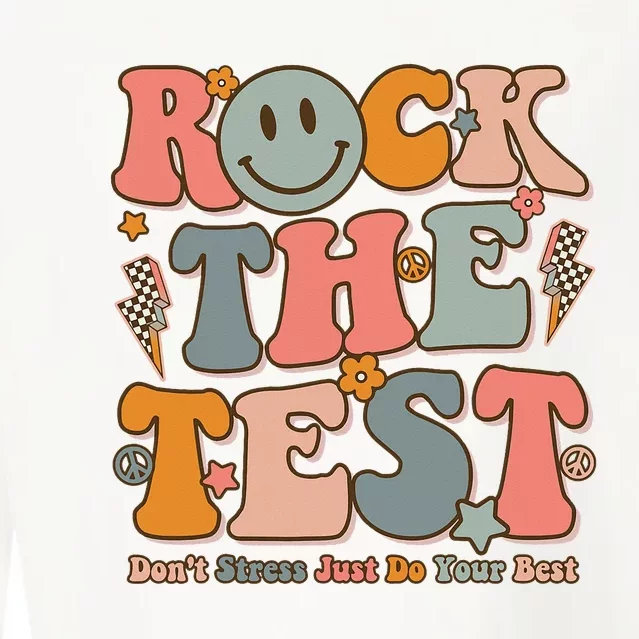 Testing For Teachers Test Day Teacher Rock The Test Cropped Pullover Crew