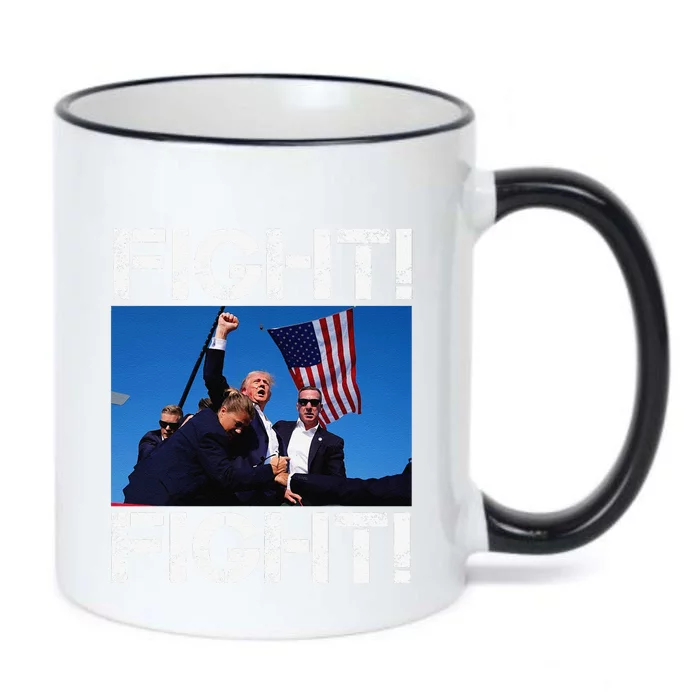 Trump Fight Trump Fighting Black Color Changing Mug