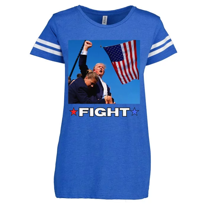 Trump Fight Enza Ladies Jersey Football T-Shirt