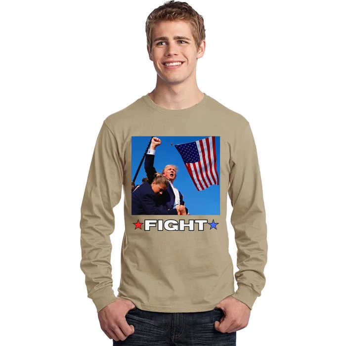 Trump Fight Tall Long Sleeve T-Shirt