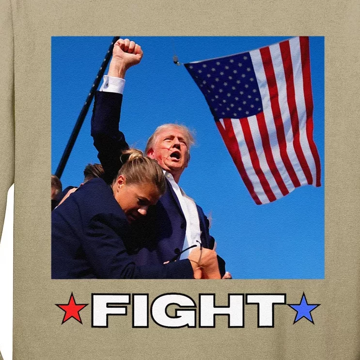 Trump Fight Tall Long Sleeve T-Shirt