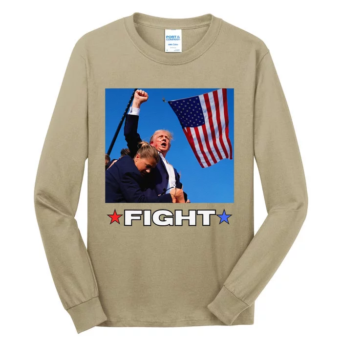 Trump Fight Tall Long Sleeve T-Shirt