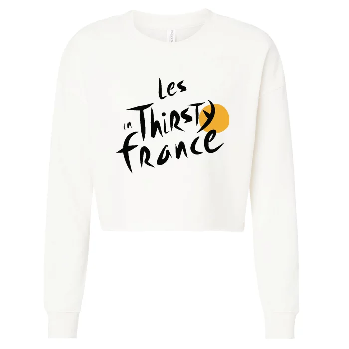 Thirsty France Cropped Pullover Crew