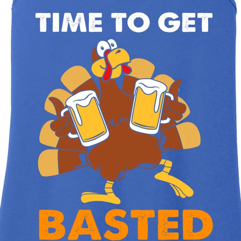 Thanksgiving Funny Turkey Time To Get Basted Great Gift Ladies Essential Tank