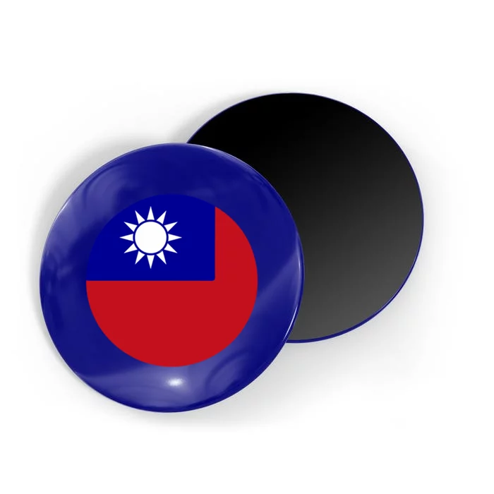 Taiwan Flag Taiwanese Pride Patriot White Sun Gift Magnet