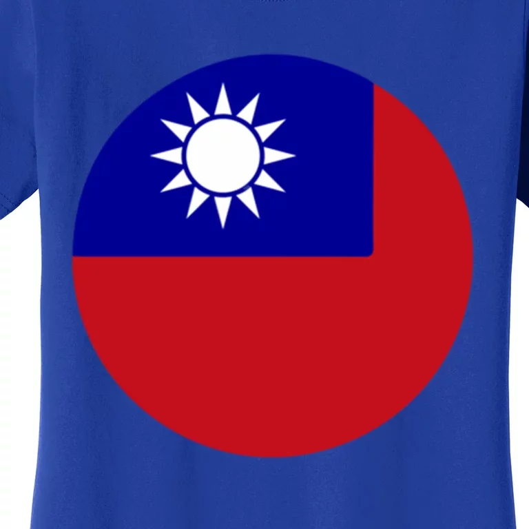 Taiwan Flag Taiwanese Pride Patriot White Sun Gift Women's T-Shirt