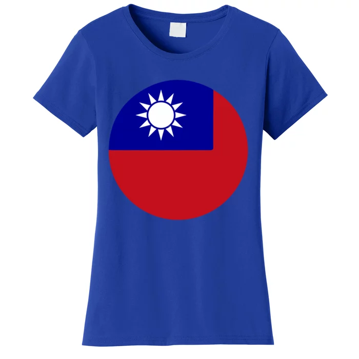 Taiwan Flag Taiwanese Pride Patriot White Sun Gift Women's T-Shirt