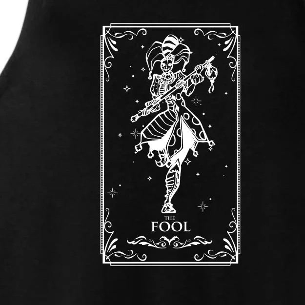 The Fool Tarot Card Ladies Tri-Blend Wicking Tank