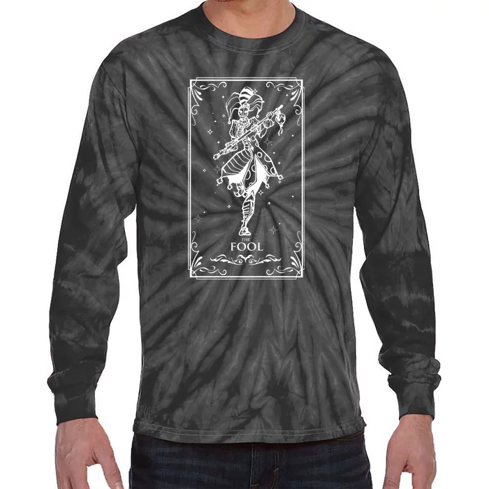 The Fool Tarot Card Tie-Dye Long Sleeve Shirt