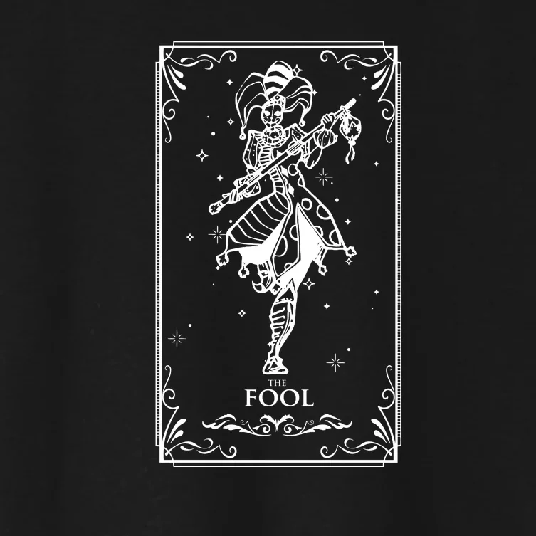 The Fool Tarot Card Women's Crop Top Tee