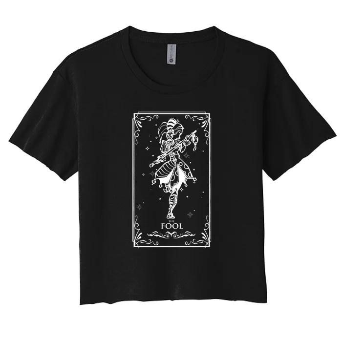 The Fool Tarot Card Women's Crop Top Tee