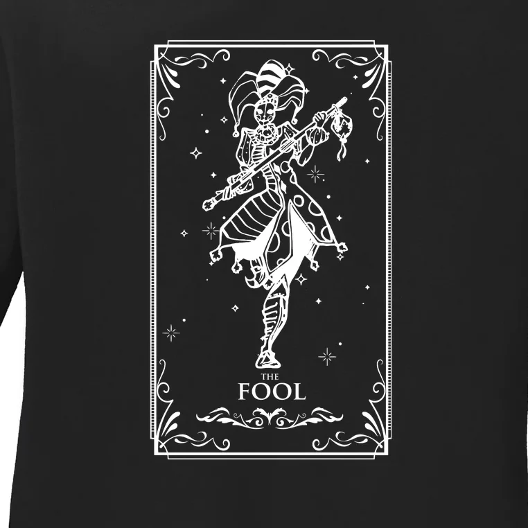 The Fool Tarot Card Ladies Long Sleeve Shirt