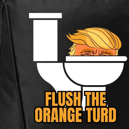 Trump Flush The Orange Turd City Backpack