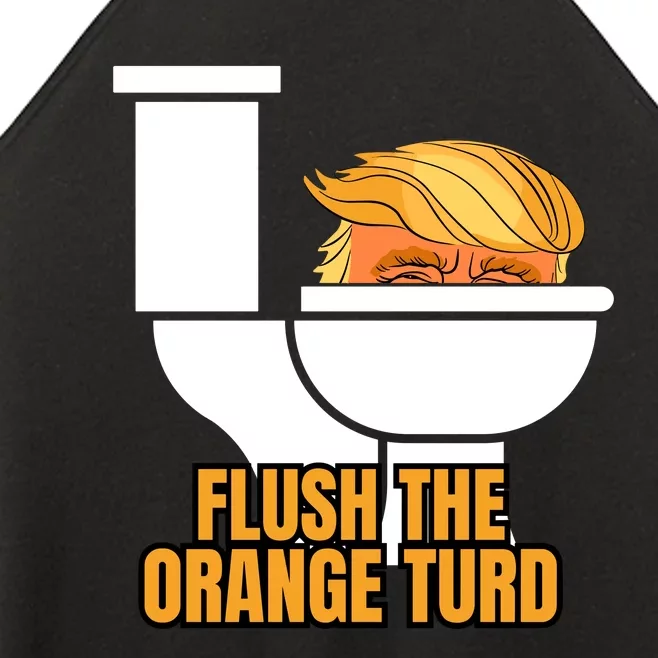 Trump Flush The Orange Turd Women’s Perfect Tri Rocker Tank