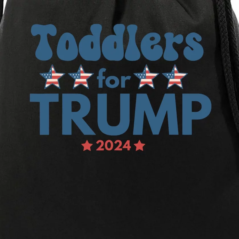 Toddle For Trump Trump 2024 Funny Trump Drawstring Bag