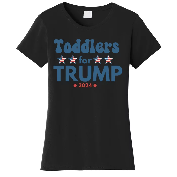 Toddle For Trump Trump 2024 Funny Trump Women's T-Shirt