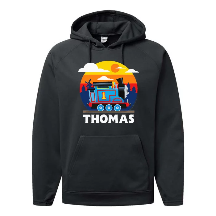 Thomas & Friends Thomas Round Sunset Performance Fleece Hoodie