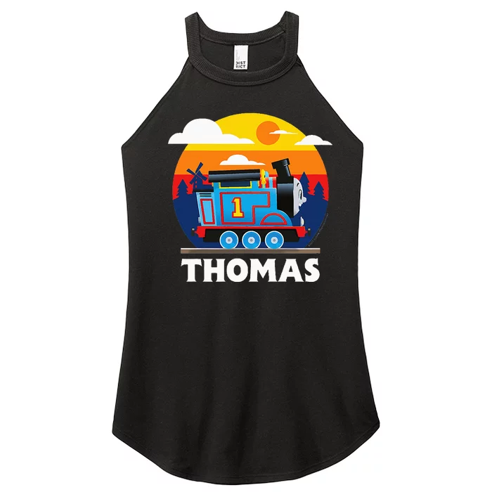 Thomas & Friends Thomas Round Sunset Women’s Perfect Tri Rocker Tank