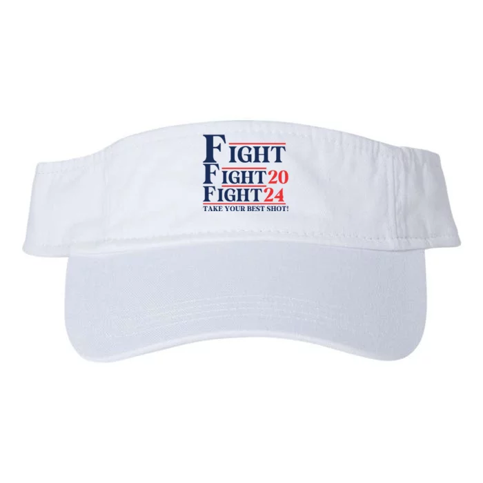 Trump Fight Trump Shot Trump 2024 Fist Pump Valucap Bio-Washed Visor