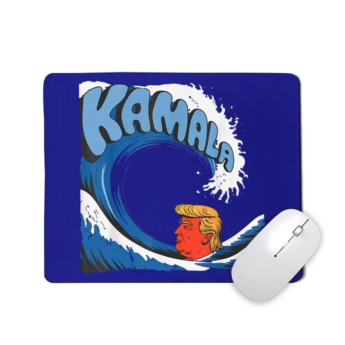 Trump Facing The Unstoppable Kamala Blue Wave Tsunami Mousepad