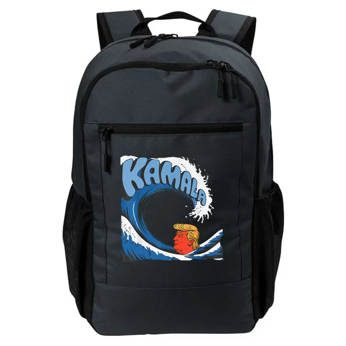 Trump Facing The Unstoppable Kamala Blue Wave Tsunami Daily Commute Backpack