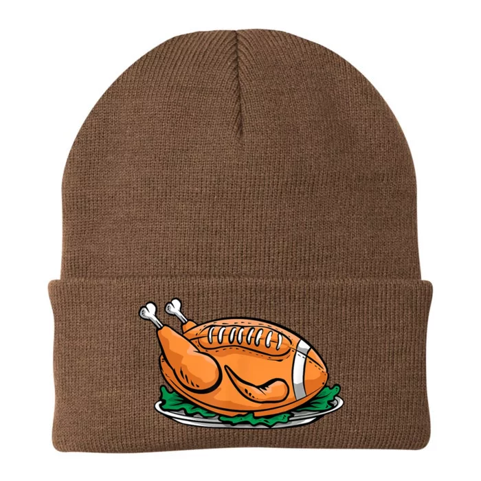 Turkey Football Thanksgiving Dinner Knit Cap Winter Beanie