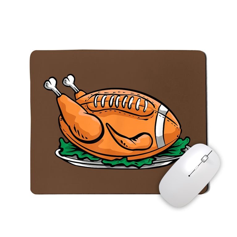 Turkey Football Thanksgiving Dinner Mousepad