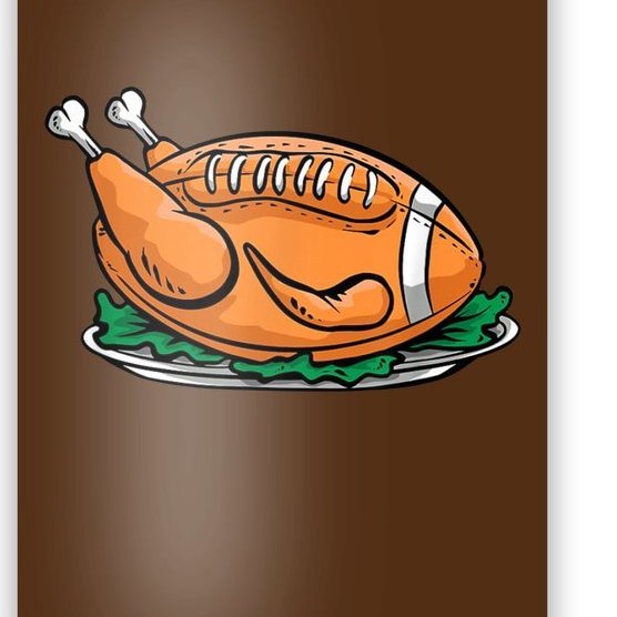 Turkey Football Thanksgiving Dinner Poster