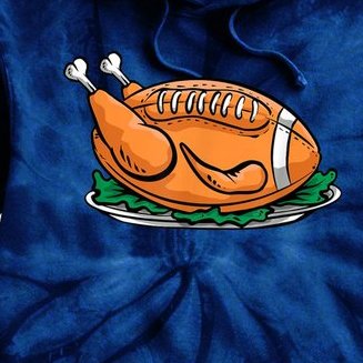 Turkey Football Thanksgiving Dinner Tie Dye Hoodie