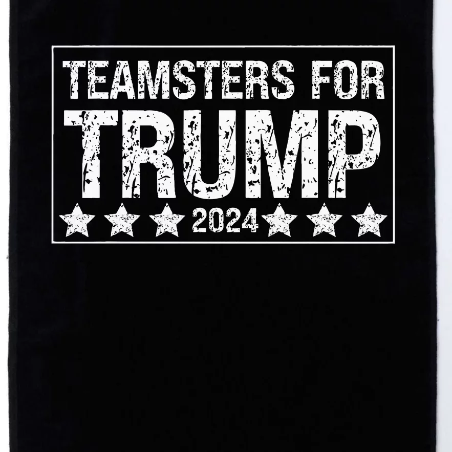 Teamsters For Trump 2024 Platinum Collection Golf Towel