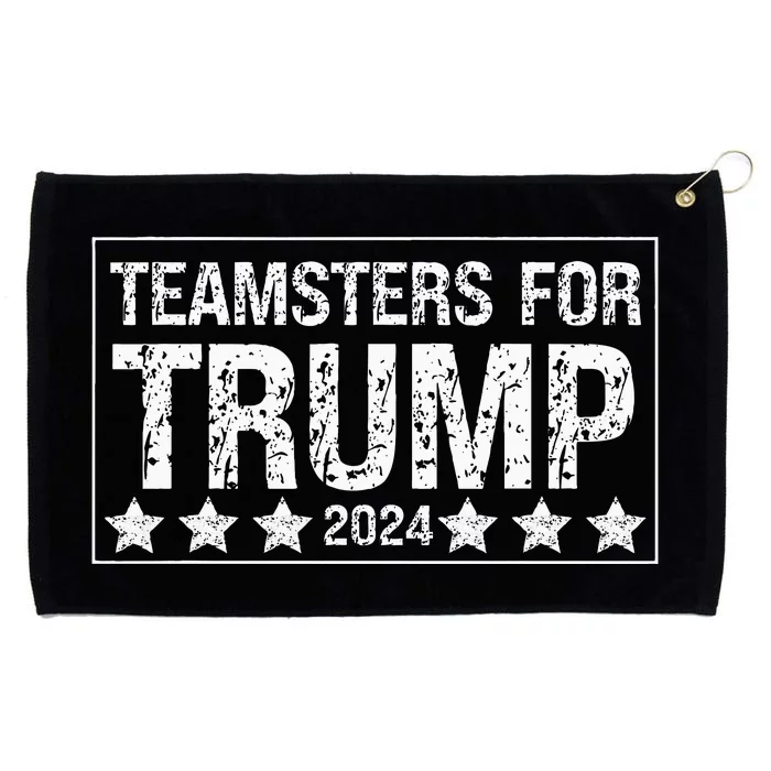 Teamsters For Trump 2024 Grommeted Golf Towel