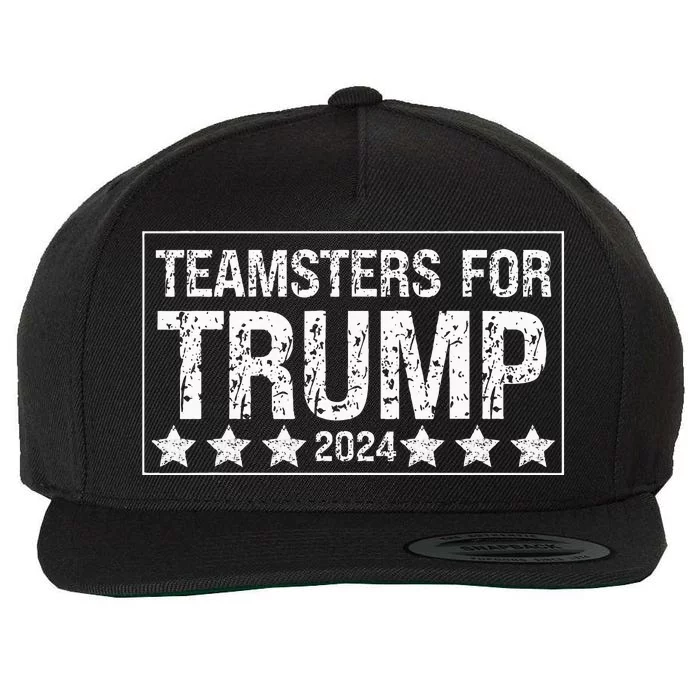 Teamsters For Trump 2024 Wool Snapback Cap