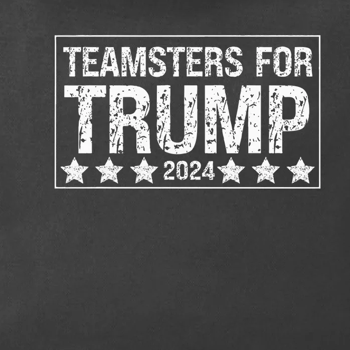 Teamsters For Trump 2024 Zip Tote Bag