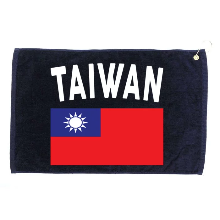 Taiwan Flag Taiwanese Pride Funny Gift Grommeted Golf Towel