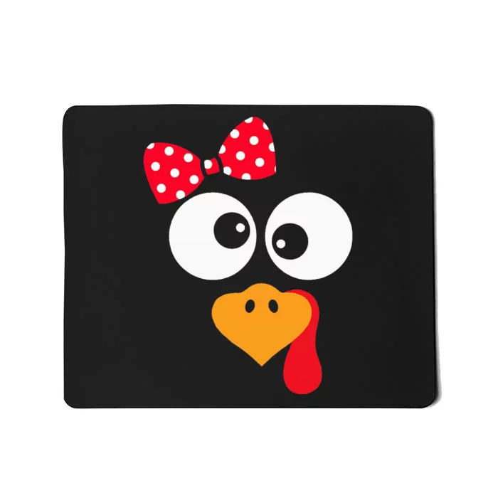 Thanksgiving Funny Turkey Face Costume Mousepad